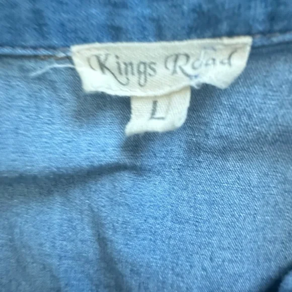 Kings Road Denim Button-Up Maxi Dress - Picture 4 of 5